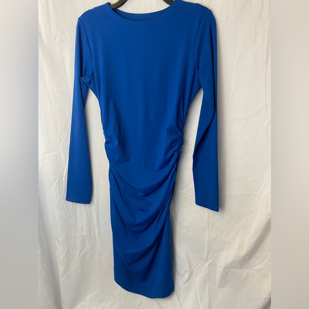 Susana Monaco Blue Long Sleeve Dress